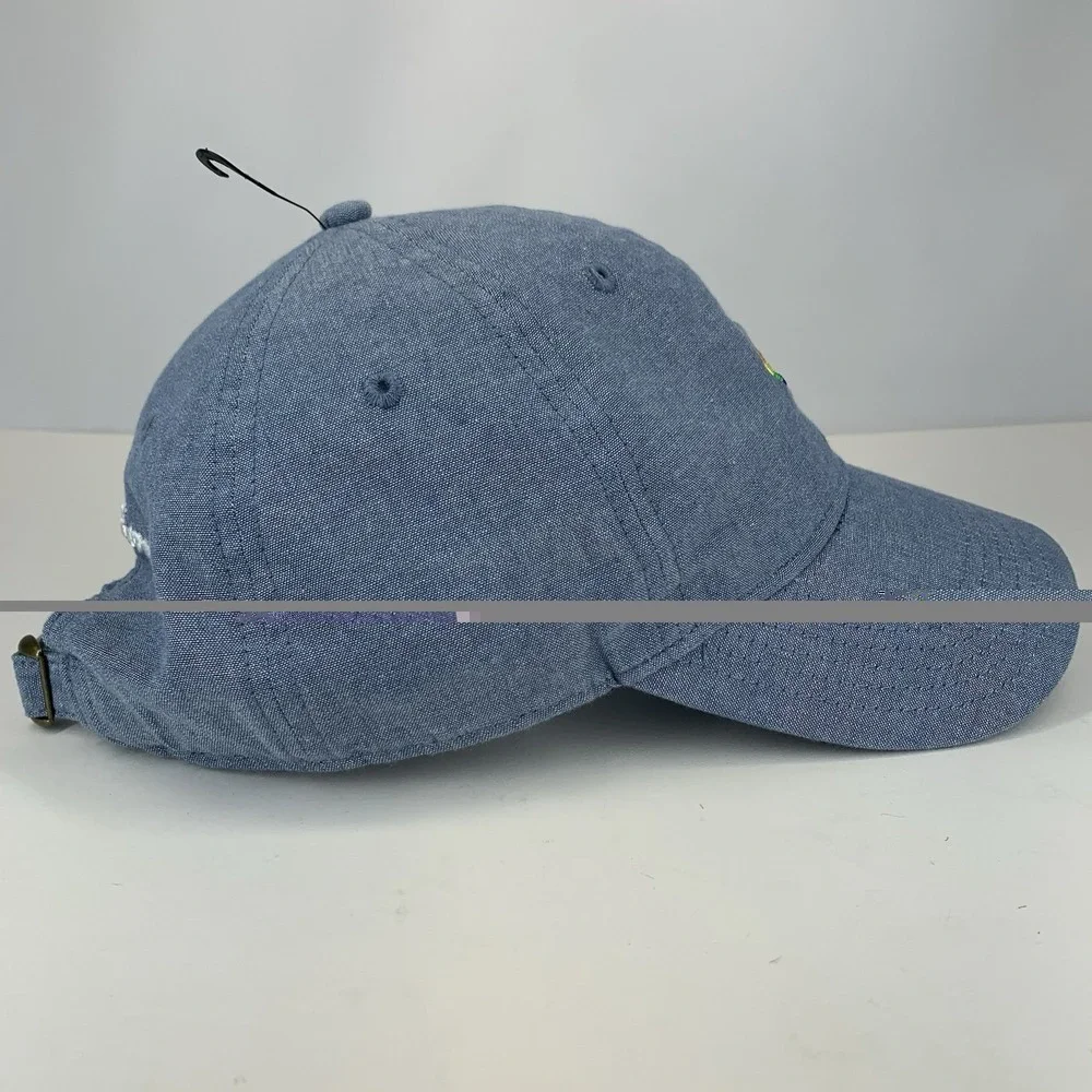 Champion Rainbow Colors Logo Hat Blue Adjustable Strap Baseball Cap